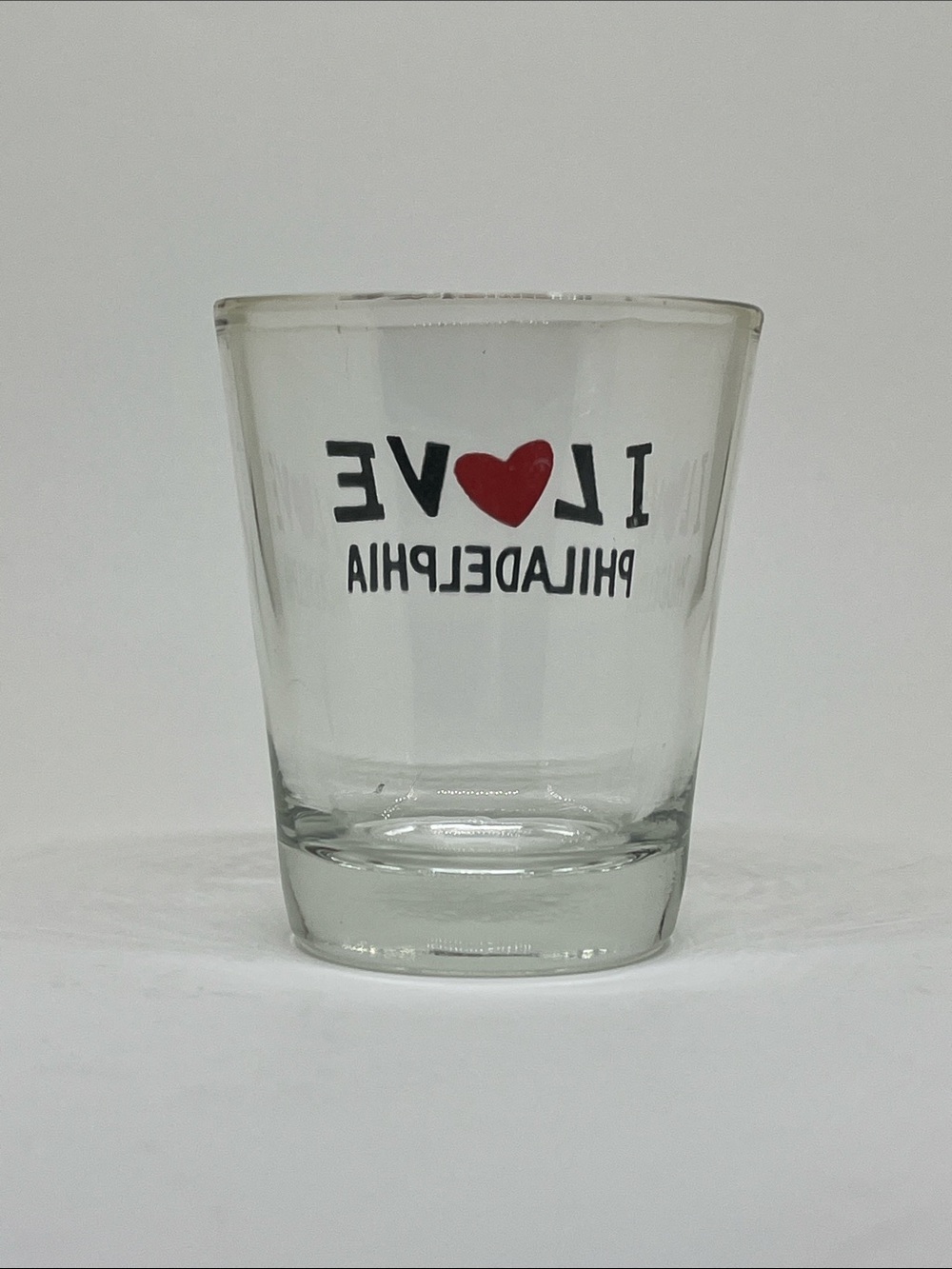 I Love Philadelphia Shot Glass with Red Heart - Picture 2 of 2